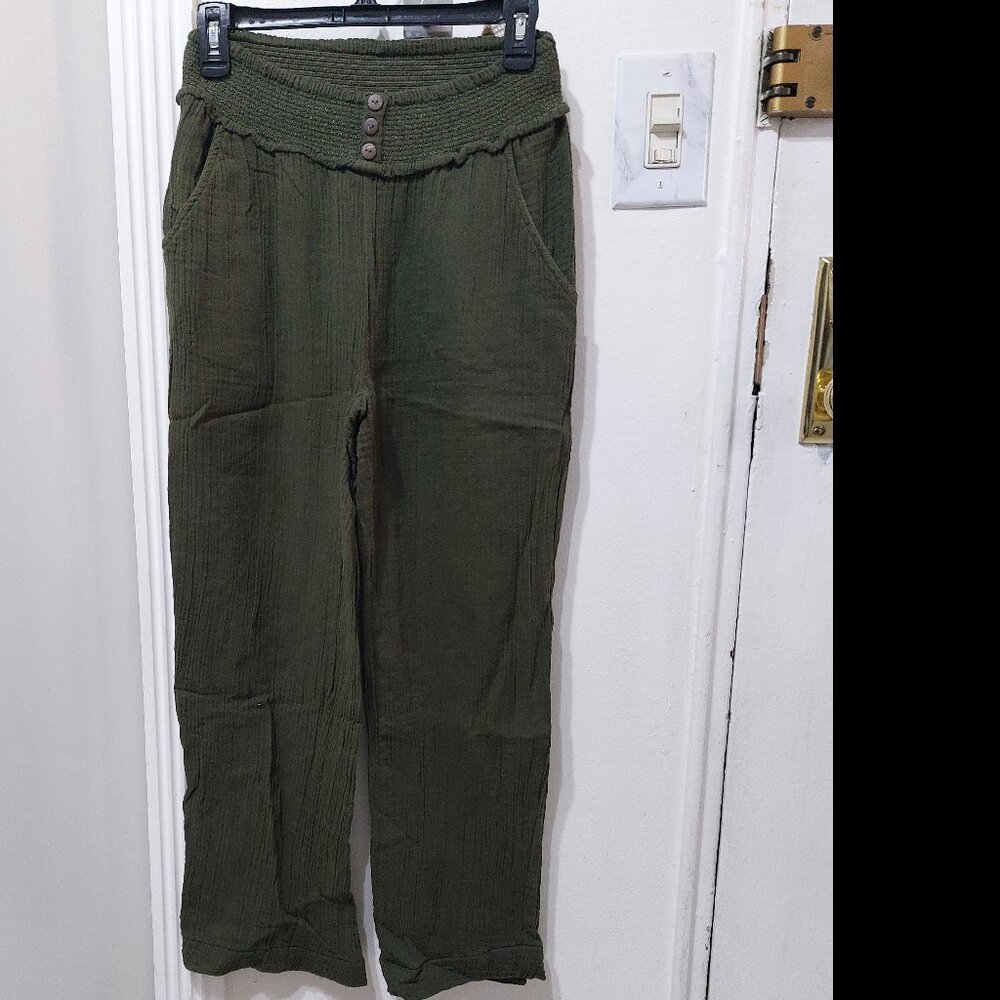Deja Bleu Premium Elastic Comfort Pants Lightweight SMALL
